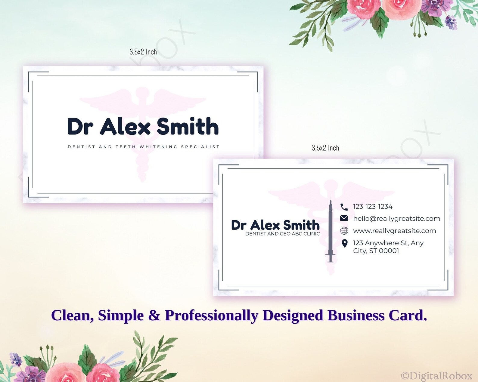 Teeth Whitening Business Cards Business Card For Dentist Etsy