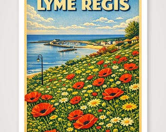 Limited Edition Lyme 2 Vintage style poster from an original photograph