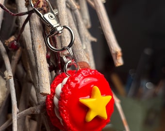 Coraline Circus Ball Ghost Eye Macaron Keychain