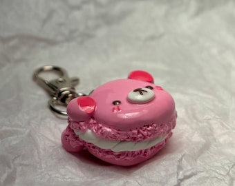 Rilakkuma Bear Macaron Keychain