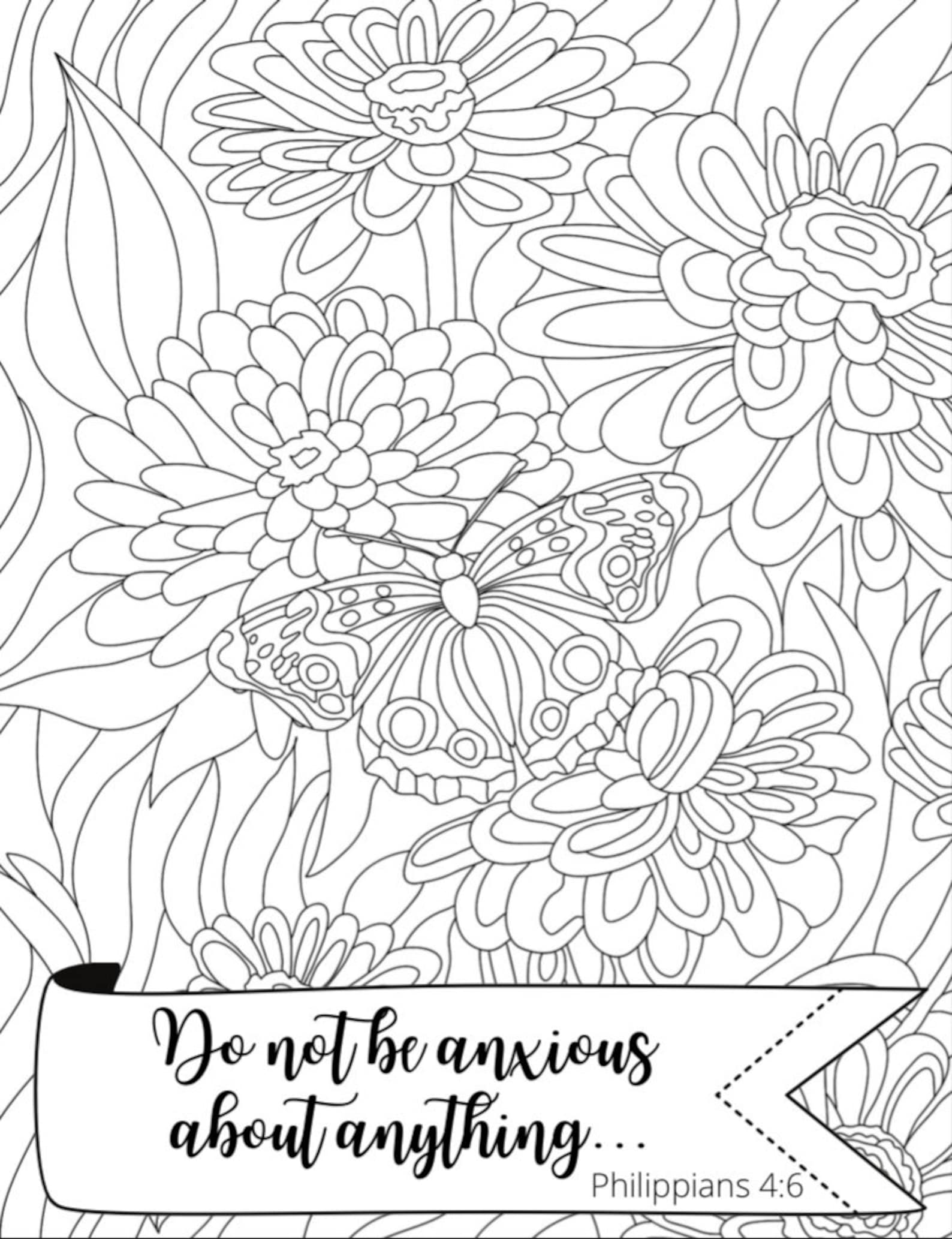 Patience Coloring Sheets. Etsy