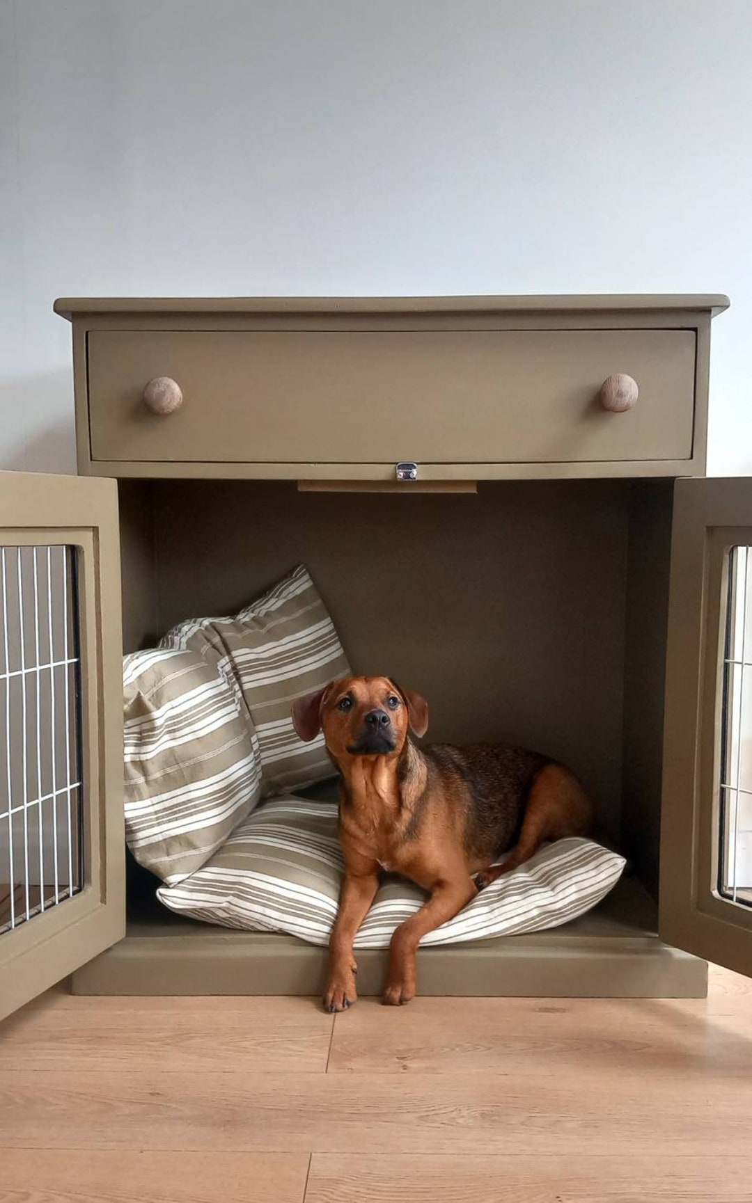 Luxury Dog Crate Hand Painted Vintage Dog Bed Dog Furniture. Etsy UK