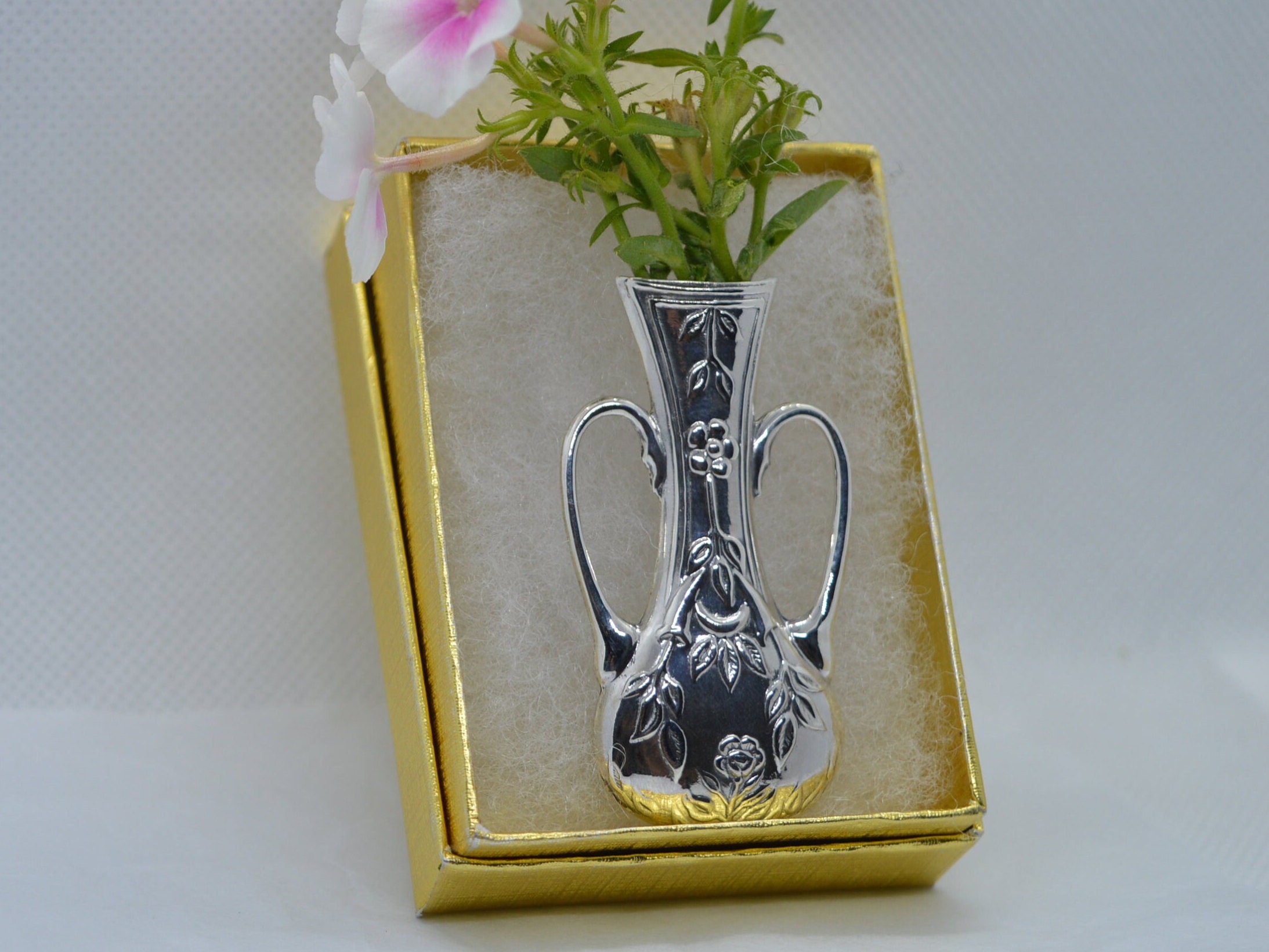 Broche Bouquet De Fleurs - Vase Minimaliste En Alliage Pour Insérer Fleurs Fraîches Ou Séchées, Accessoire De Revers