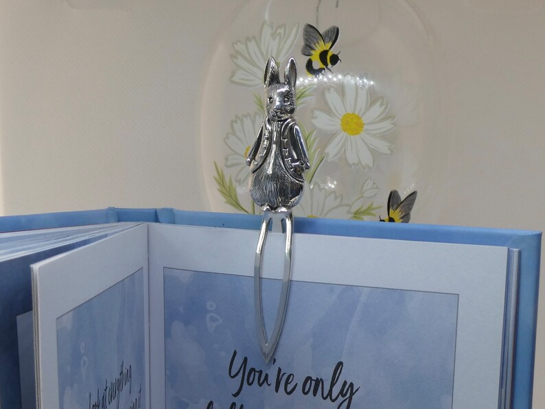 Peter Rabbit Bookmark *silver* -rabbit/bunny Bookmark - Beatrix Potter ...