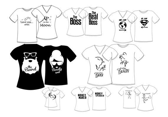 PRINT Couple Bundle Print T-shirt 