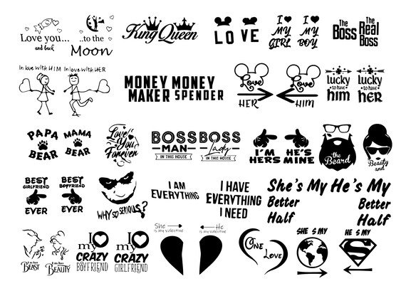 PRINT Couple Bundle Print T-shirt 
