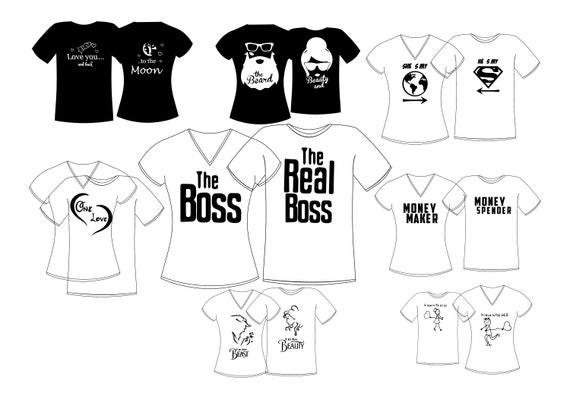 PRINT Couple Bundle Print T-shirt 