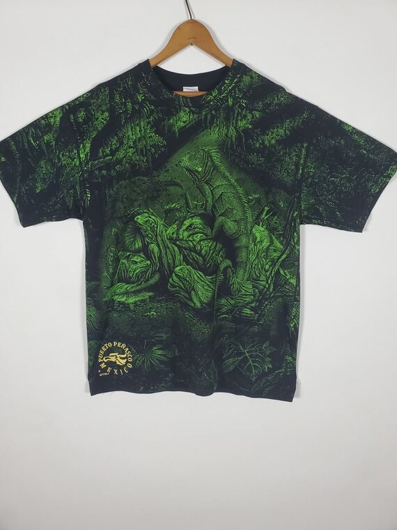 Vintage All Over Print Lizards Mexico Tshirt Etsy