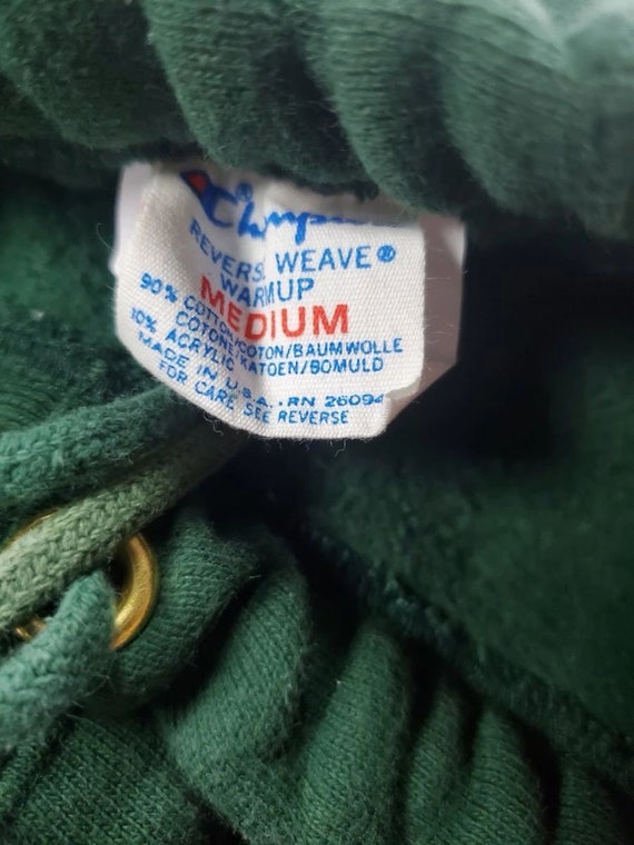 1980s Champion Reverse Weave Warmup Sweatpants Me… - image 3