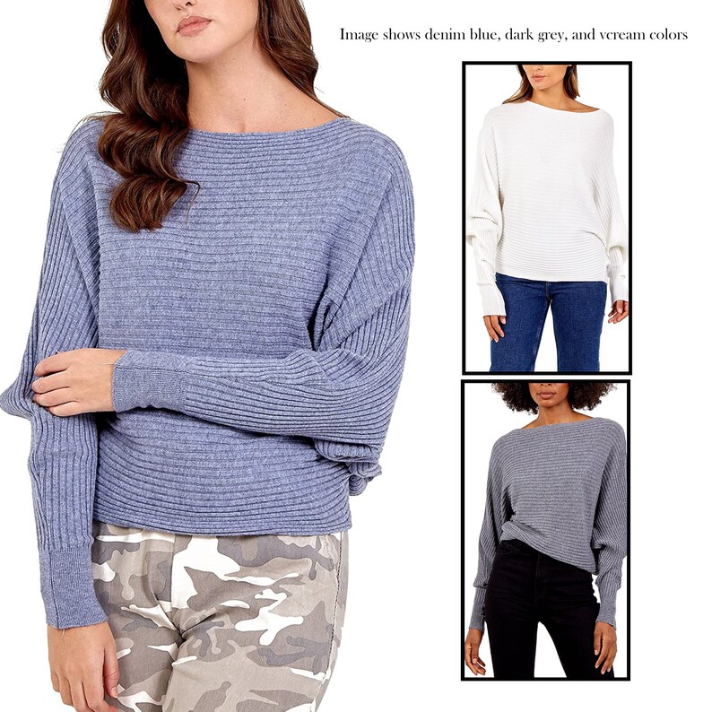 ladies batwing jumper