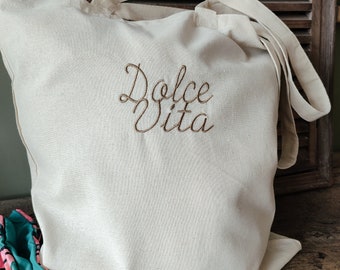 Tote Bag DOLCE VITA / beige