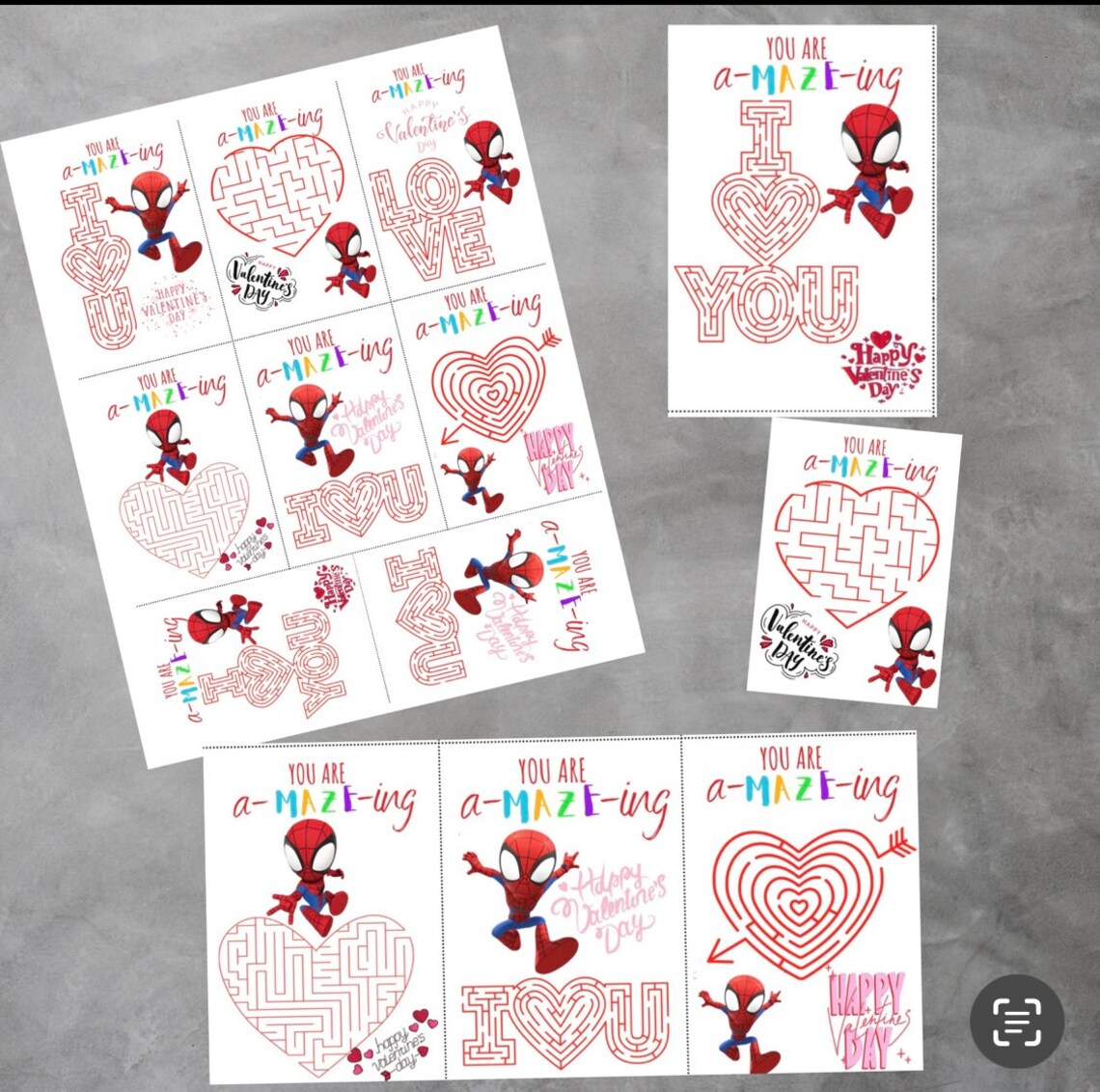 Printable Spider-man Valentines Cards - Etsy