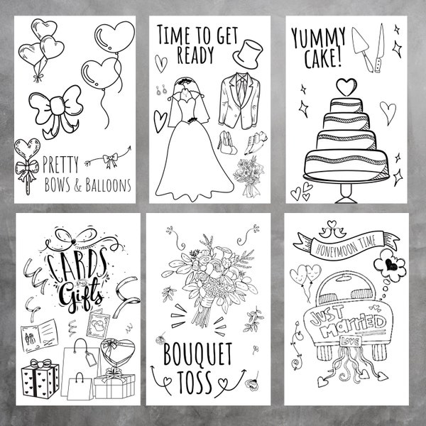 Printable wedding activity pages (book)