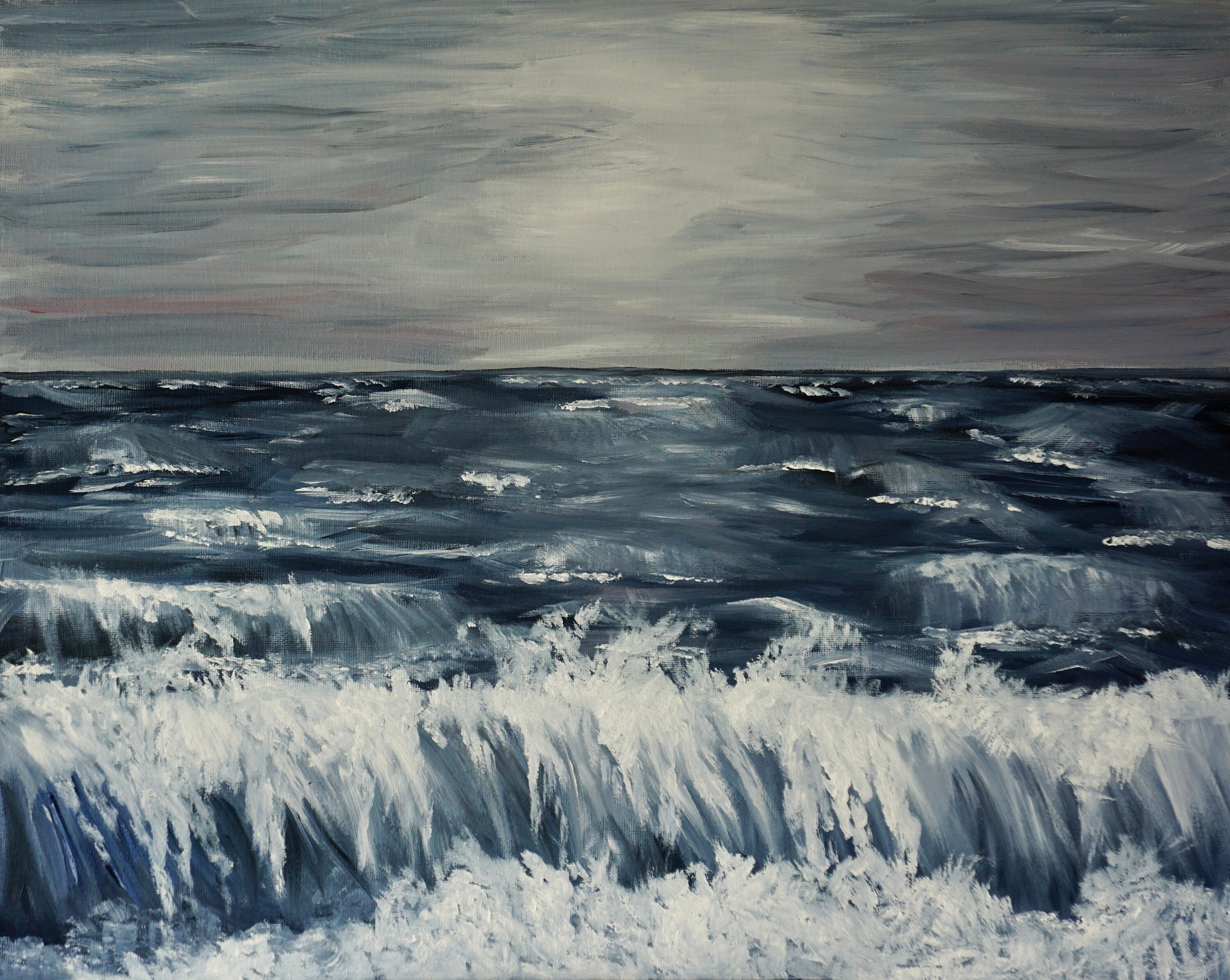 Rough Seas original oil painting Etsy