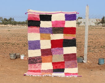 Wool Rug Moroccan, Custom Colorful  Berber Rug, Moroccan Area Rug, Monochrome Rug, Moroccan Living Room Rug, Scandinavian Rug