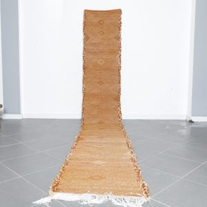Handmade Moroccan Runner Rug: Geometric Berber Carpet for Hallway