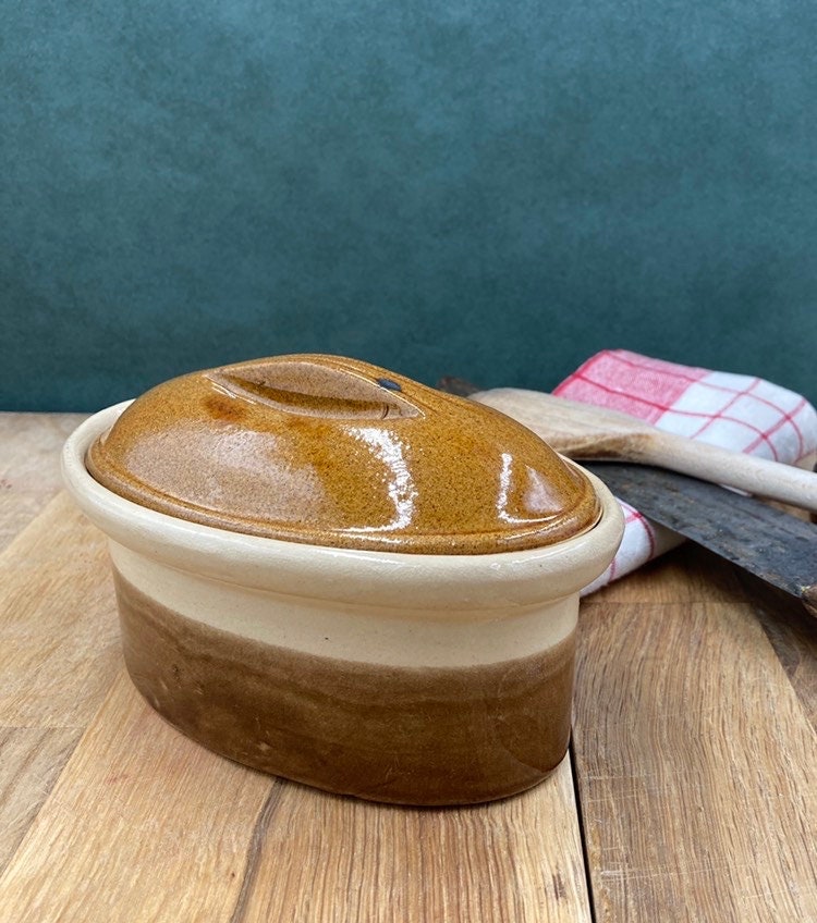 LA BOURGUIGNONNE / SARREGUEMINES Vintage Earthenware French Terrine