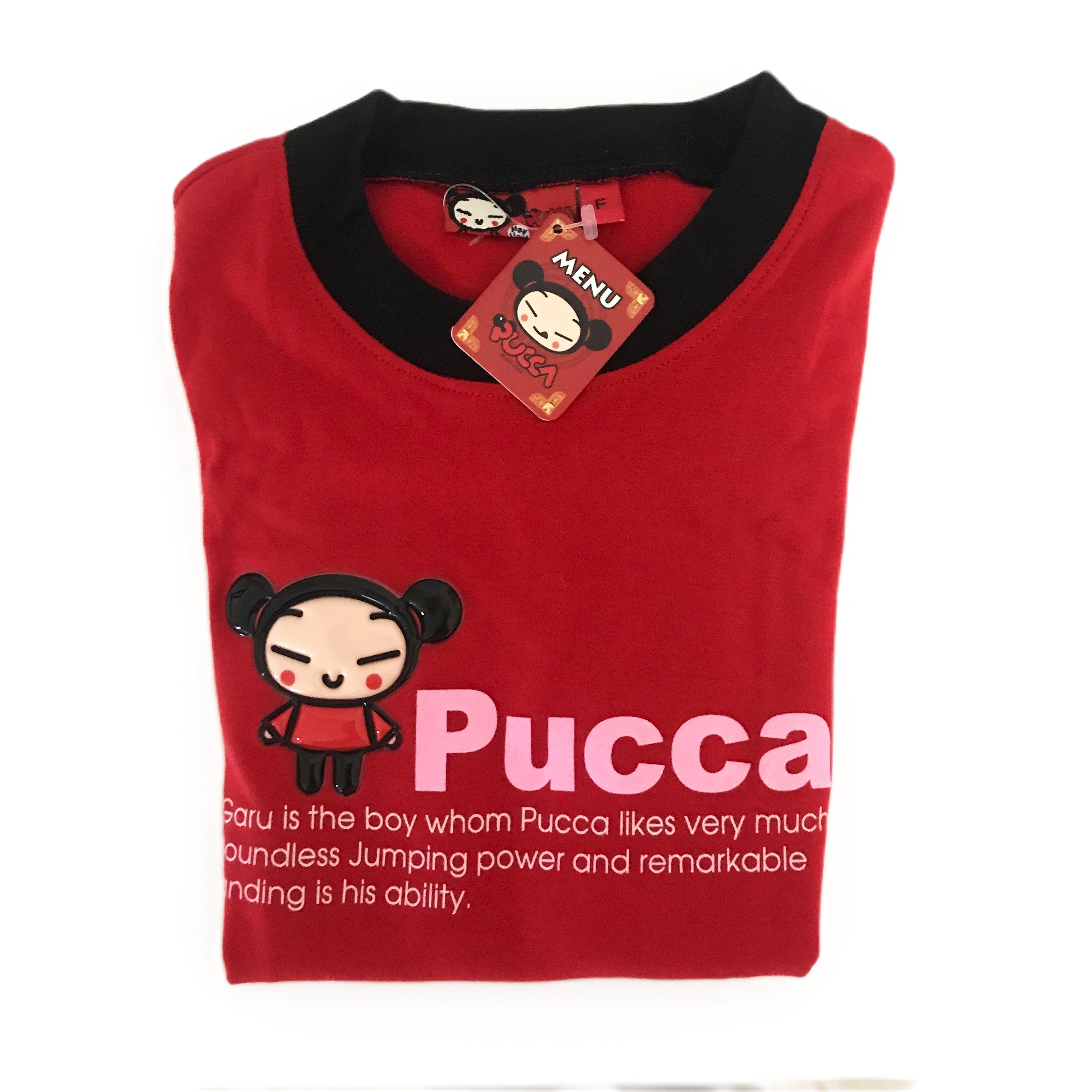 New With Tag. Pucca Funny Love Soft Cotton T-shirt [pucca Embossed