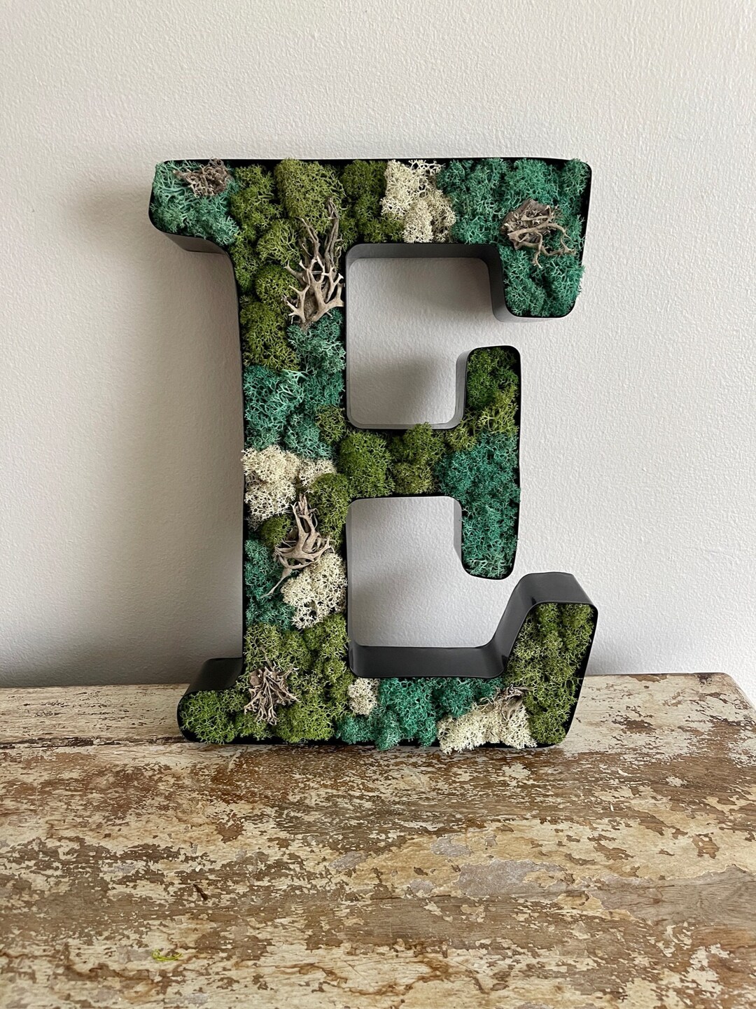 Moss Wall Letters Moss Wall Art Custom Letters Moss Custom Signs Preserved Moss Wall Art Etsy