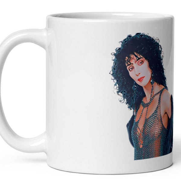 Cher 80s White glossy mug