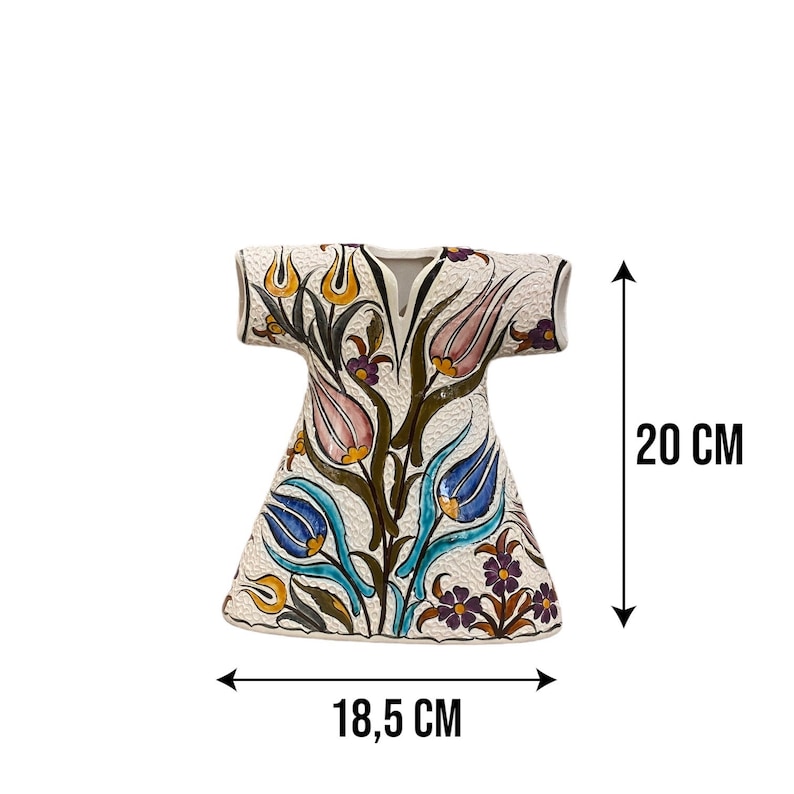 7.8'' Ceramic Rumi Caftan, Traditional Turkish Ceramic Decor Caftan, Office Decorative Caftan, Home Decor Ceramic image 8