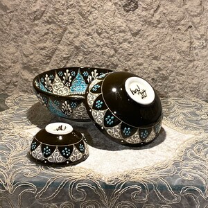 5.9'' Ceramic Bowl, Handmade Ceramic Bowl, Decorative Turkish Bowl, Ceramic Serving Bowl, Jewellery Bowl image 8