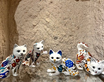 Custom Ceramic Cat, Ceramic Cat Sculpture, Cat Statue, Gift For Cat Lovers, Fall, Home Decor, Halloween Gift