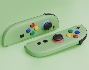 Nintendo Switch用カスタムJoy-Con 2 - 抹茶グリーンデザイン