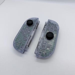 Custom Joy-Con 2 For Nintendo Switch 2 - Glacier Transparent Design