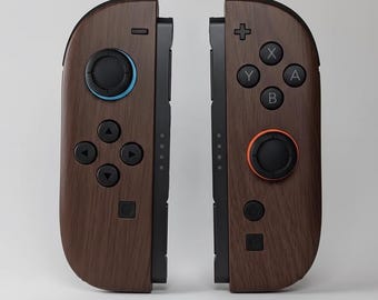 Nintendo Switch用カスタムJoy-Con 2 - ウッドデザイン