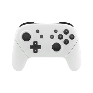 May include: A white wireless game controller with black buttons and directional pad. The controller has a symmetrical design with two analog sticks, a D-pad, and action buttons labeled X, Y, A, and B. The controller is designed for gaming.