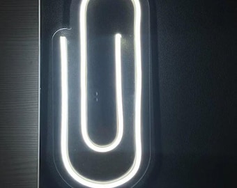 Paperclip Neon Light – Unique LED Office & Home Decor
