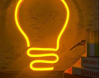 Light Bulb Neon Sign – LED Vibrant Home Decor