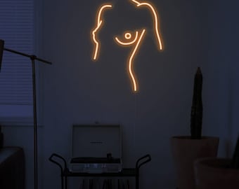 Custom Female Form Neon Sign | LED Wall Art