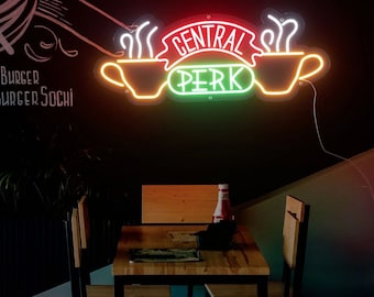 Central Perk Cafe Neon Sign | Custom LED Light Decor
