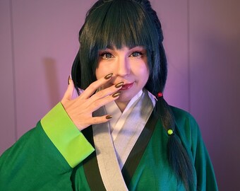 Cosplay Mao, Cosplay Anime 2023, cosplay kimono vert