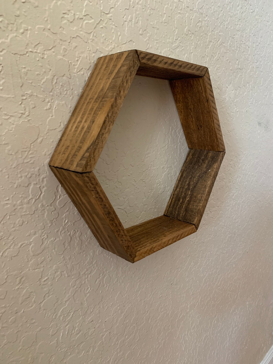 Hexagon Wall Shelf Etsy