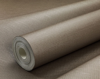 Textured Linen Vinyl Wallpaper | Pearl Sheen, Modern Wallcovering