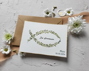 Communion card | Congratulations card | Greeting card for the communion child | Communion card DIN A6 | simple personalizable greeting card