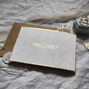 Karte zur Hochzeit | Glückwunschkarte | Grußkarte für das Brautpaar | Hochzeitskarte DIN A6 | edle Grußkarte