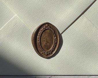 Ready-made seal for cards or gifts | elegant | wedding seal | wax seal | self-adhesive with adhesive dot | card seal