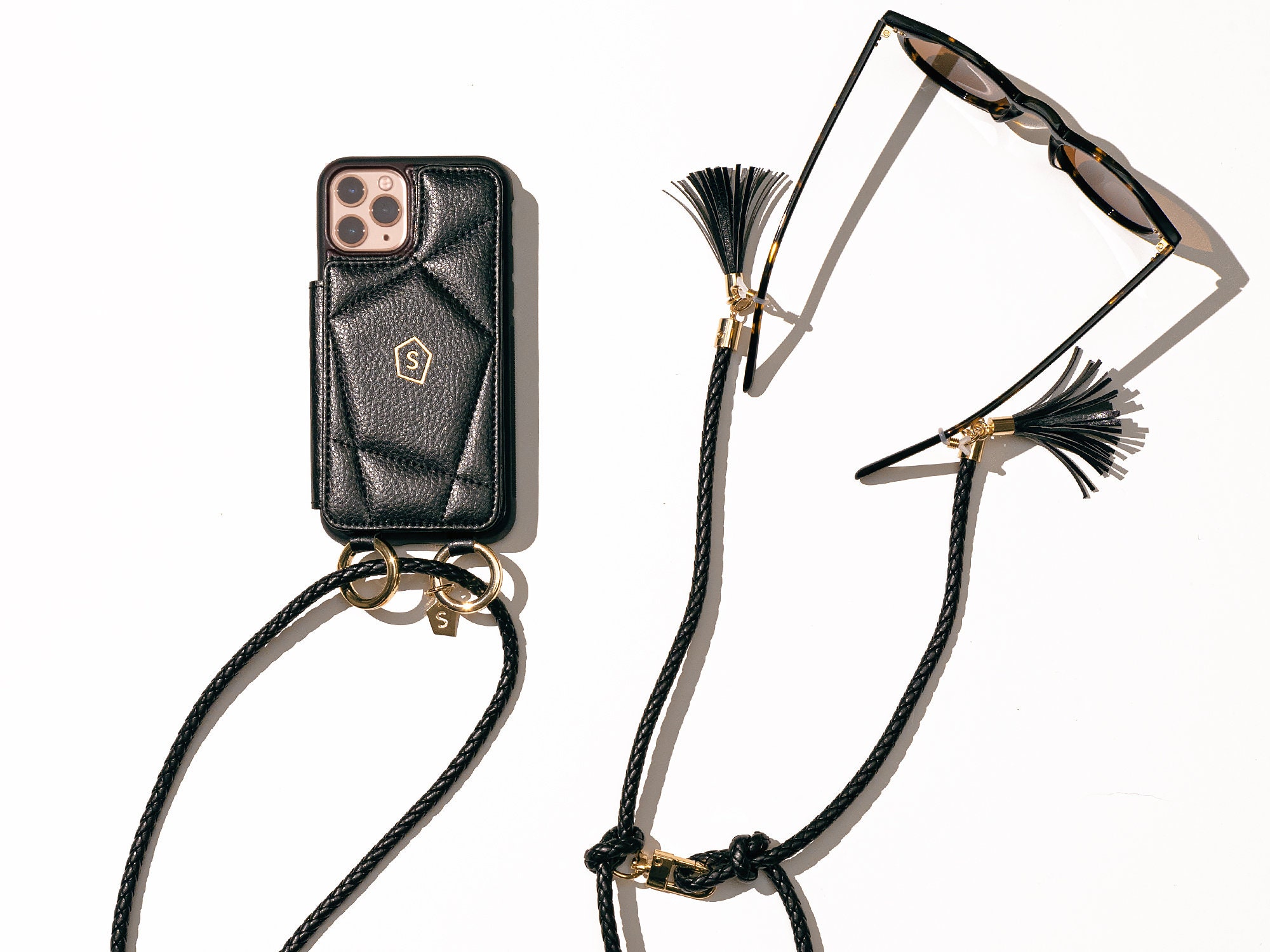 Luxury crossbody phone case with strap / necklace wallet Etsy