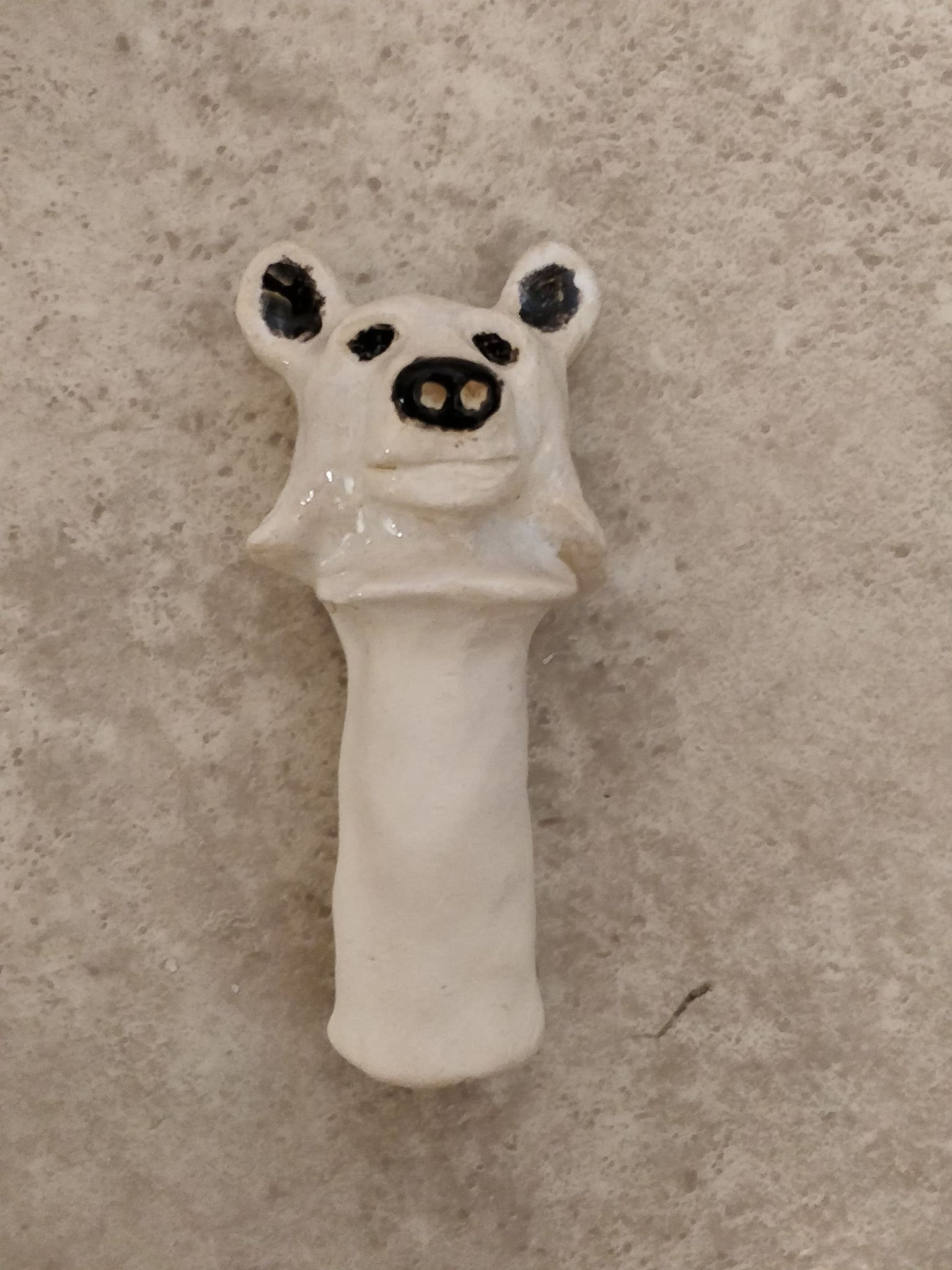 Clay Pot With a Bear Head Etsy