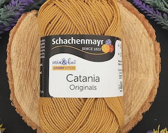 Schachenmayr Catania, Catania Originals, Hilo de algodón para amigurumi, Hilo suave, Hilo para muñecas, Hilo brillante, Hilo para ganchillo, Color de la parte 1