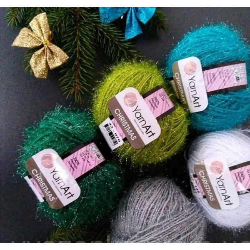 Yarnart Camellia, Metallic Yarn, Polyester Yarn, Glittery Lace Yarn,  Accessory Yarn, Fantasy Knitting Yarn, Embroidery Yarn, Glitzy Yarn 