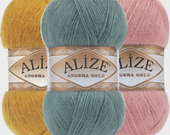 Alize Angora Gold Wool yarn. wool yarn,  acrylic yarn, crochet yarn, Alize yarn, crochet yarn, Lace yarn, mohair yarn,