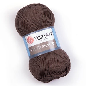 Yarnart Eco Cotton XL Knitting Yarn, Eco Cotton, Summer Yarn, Crocheting, Amigurumi Yarn, Organic Yarn, Baby Yarn, 200 gram, %80 cotton