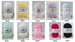 Himalaya Dolphin Gomitolo Di Lana Per Bambini In Cotone Morbido | 80307 Verde Chiaro | Certificato Oeko-Tex Classe 1 | 120m Per Uncinetto E Maglia