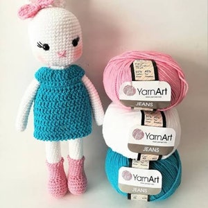 30 ballen gratis FEDEX EXPRESS VERZENDING Katoenen amigurumi-garen, Yarnart-jeans, gehaakte babygarens, garen, amigurumi-katoen,