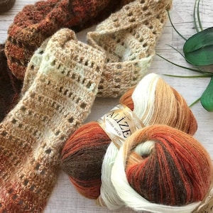 Alize Angora Gold Batik, wool yarn, acrylic yarn, Angora Yarn, Batik yarn, Knitting yarn, Crochet yarn, multicolor yarn,